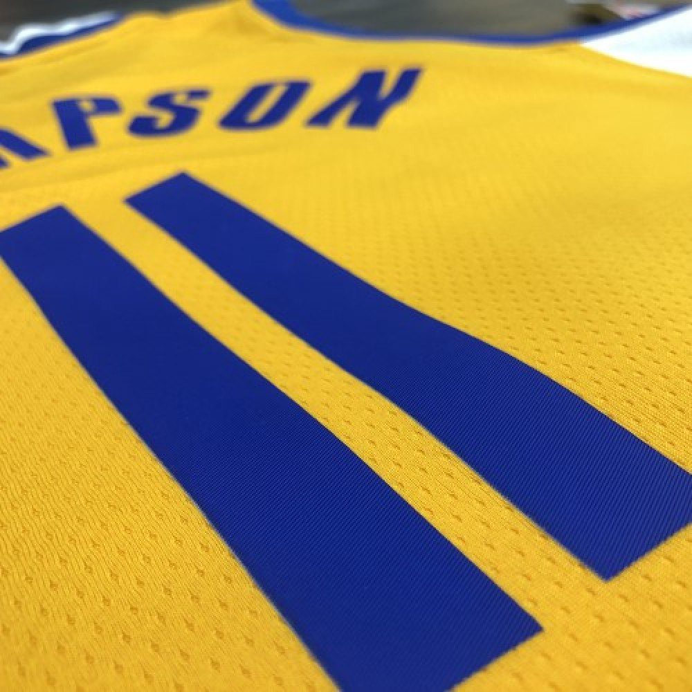 Men's Golden State Warriors Thompson #11 Jordan Gold 20/21 Swingman Jersey - Statement Edition-Pro Kit Vault | Brand New 26/27 Sports Jerseys